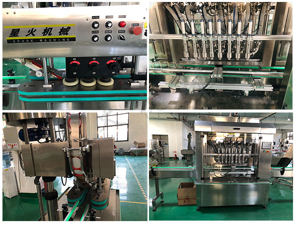 全套辣椒醬灌裝機(jī)，辣椒醬灌裝旋蓋貼標(biāo)機(jī)生產(chǎn)線